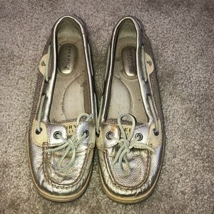 Sperry Top Sider Gold Shoes
